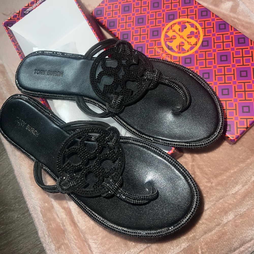 Tory Burch Elegant Black Sandals